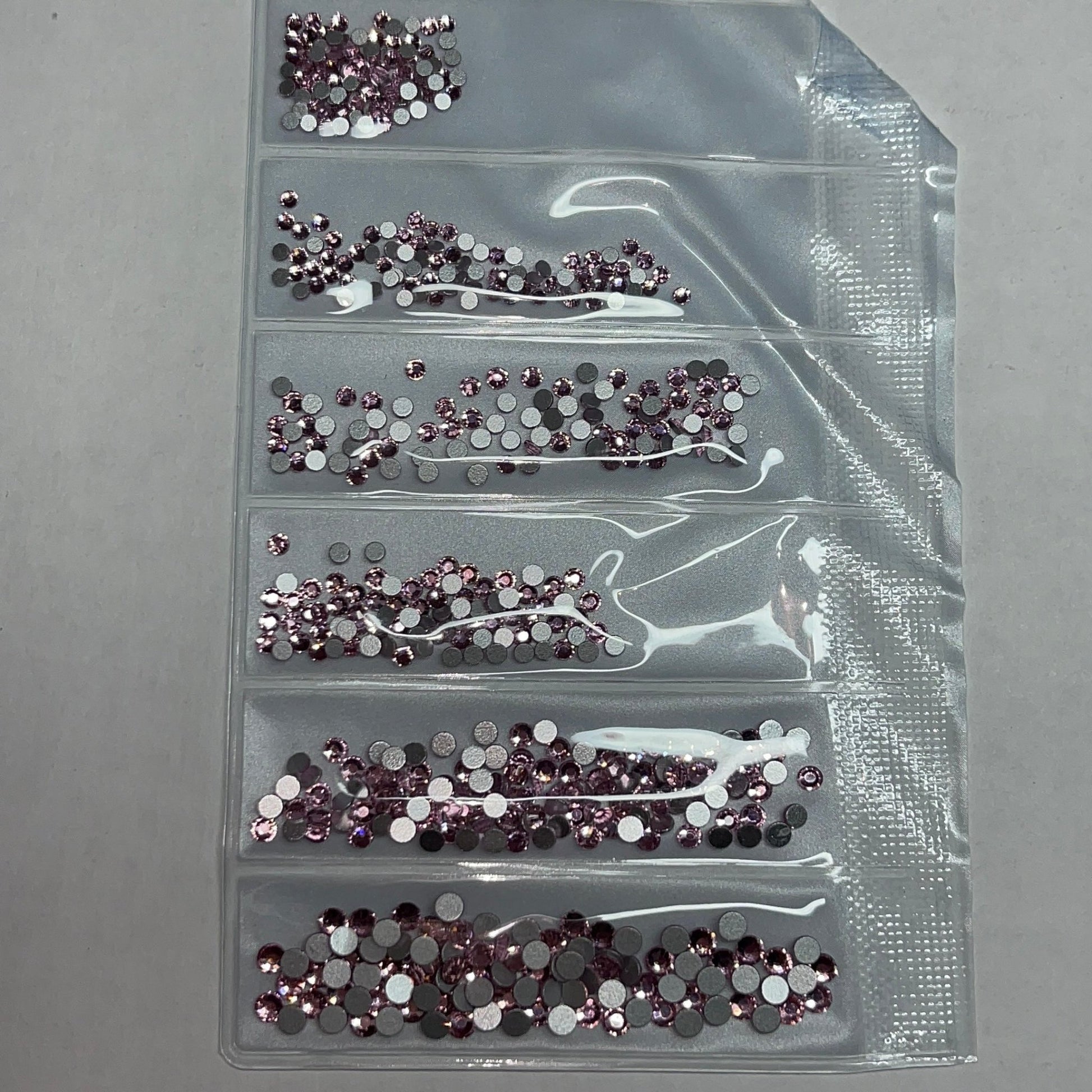 Light Pink 6 sizes rhinestone pack - JTessentials