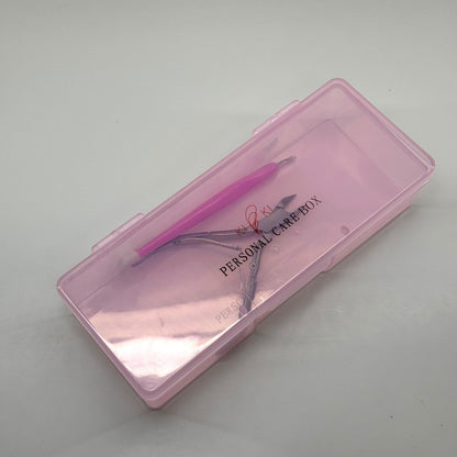 light pink Personal tool Box - for nail tools empty - JTessentials