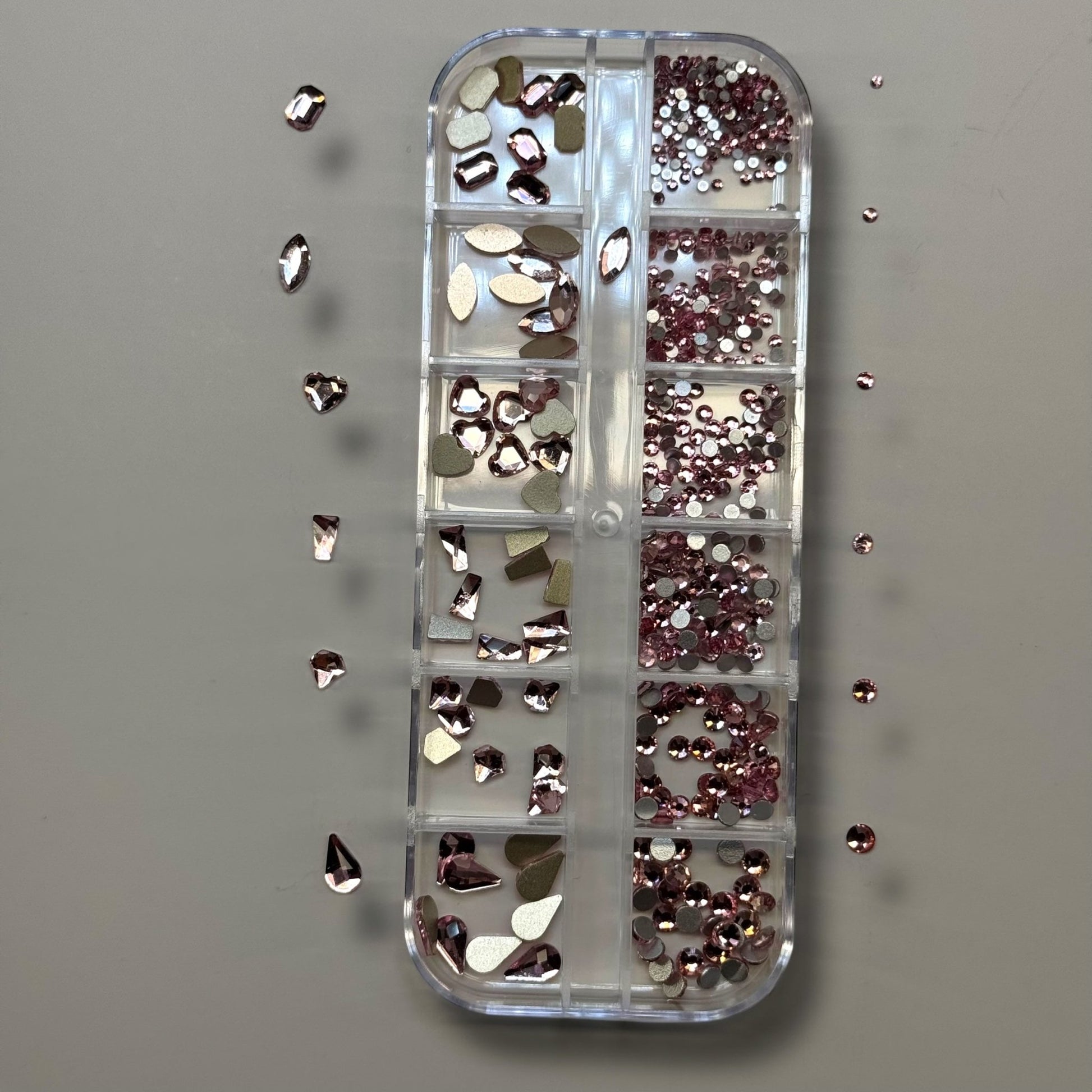 Light pink Rhinestone Box - High Quality Rhinestone box - JTessentials