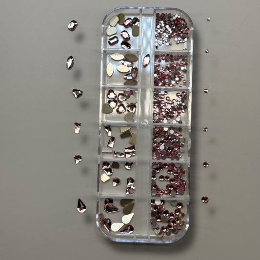 Light pink Rhinestone Box - High Quality Rhinestone box - JTessentials