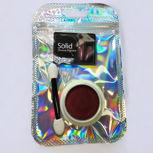 LS - 06 Burnt Red Chrome Pigment - Bold Metallic Nail Art Effect - JTessentials