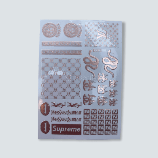 Luxurious Brands Lips & Snake Sticker D075 - 10 - JTessentials