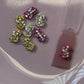 Luxury Money Sign Nail Charms – 9 Piece Mixed Set (Gold, Silver, Pink) – Bling Dollar Sign Nail Art Accessories - JTessentials