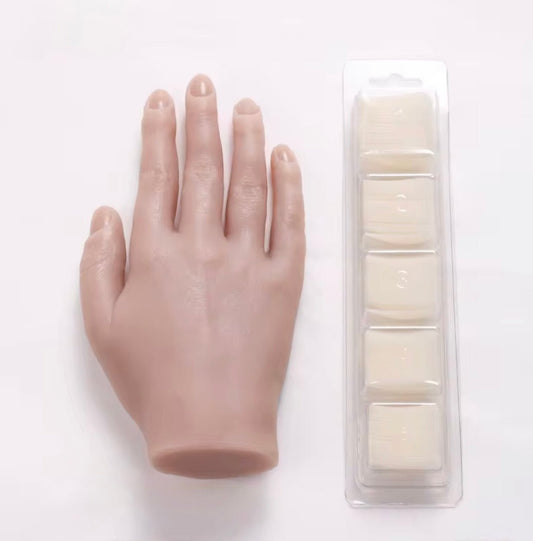 Manicure Practice Hand with Nail Tips – Beginner Nail Training - JTessentials