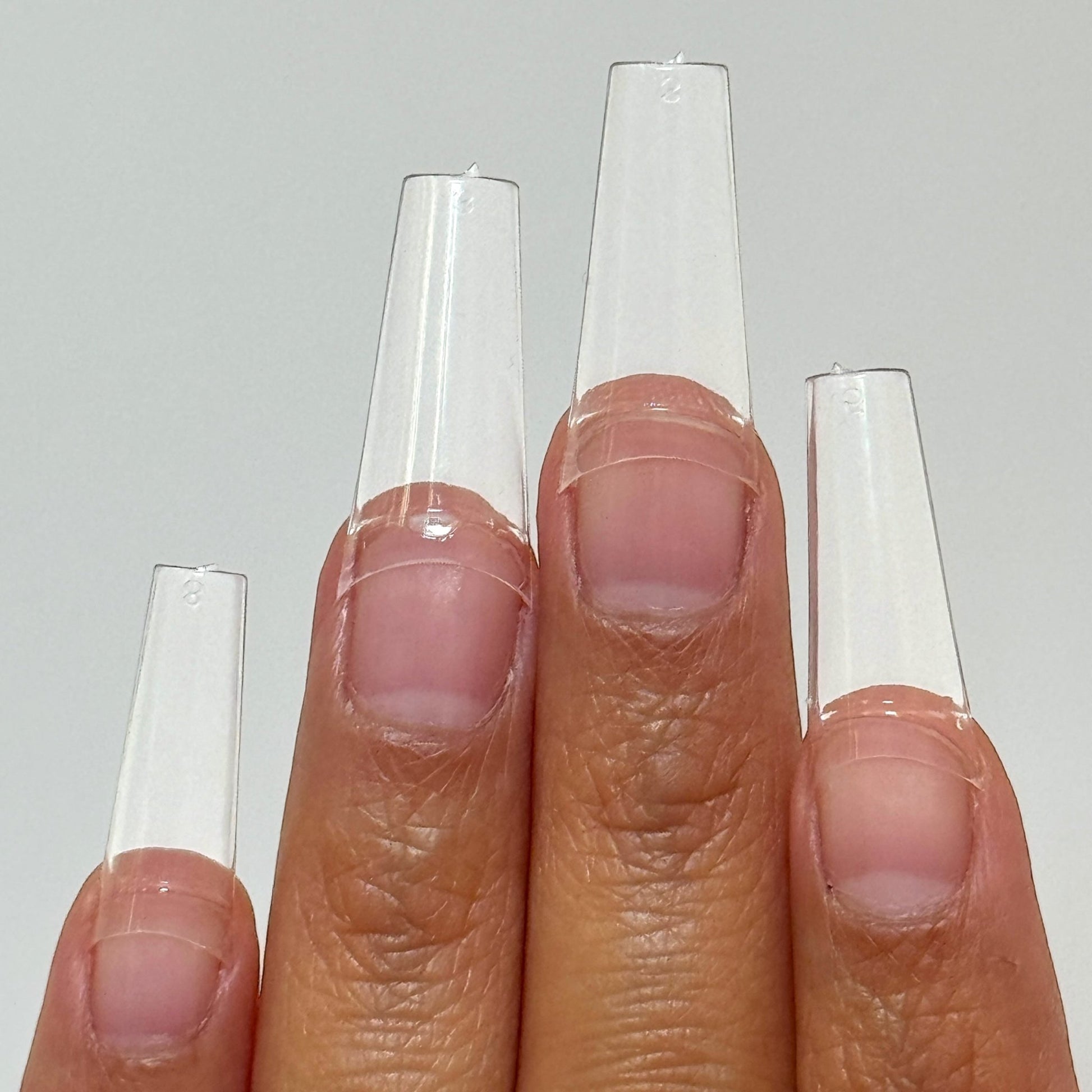 Medium Coffin Nail Tips – Half Cover, 504 pcs Box - JTessentials