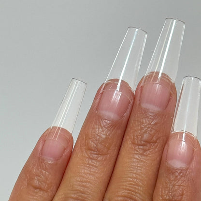 Medium Coffin Nail Tips – Half Cover, 504 pcs Box - JTessentials