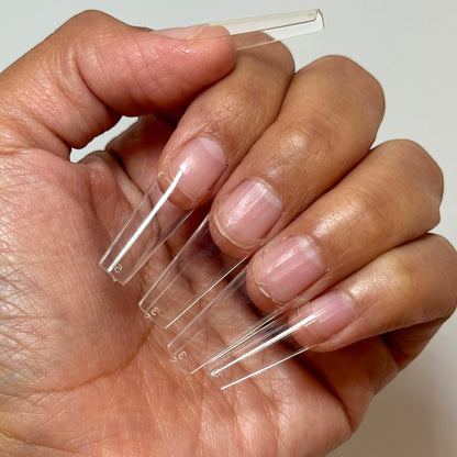 Medium Coffin Nail Tips – Half Cover, 504 pcs Box - JTessentials