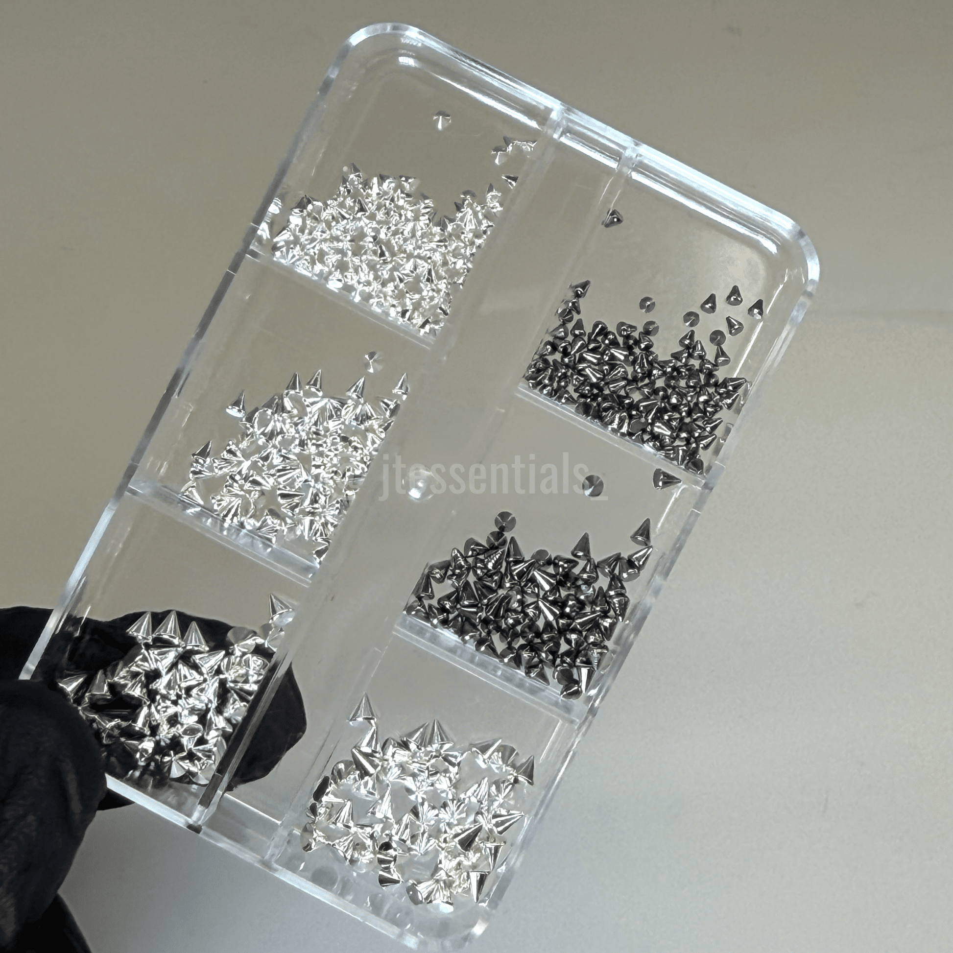 Metal Spike Nail Studs Wheel | Silver - JTessentials