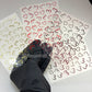 Metallic Outline Heart Nail Stickers | Multicolor - JTessentials