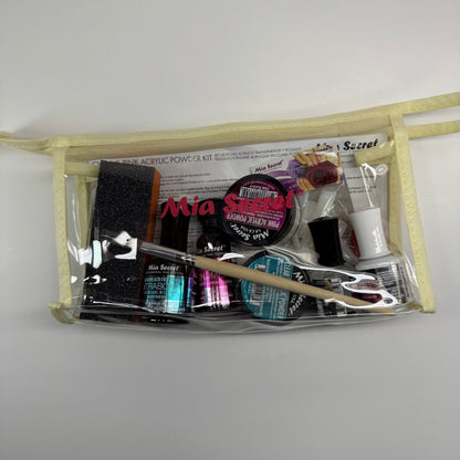 Mia Secret Clear & Pink Acrylic Powder Kit – Beginner - Friendly Nail Kit - JTessentials