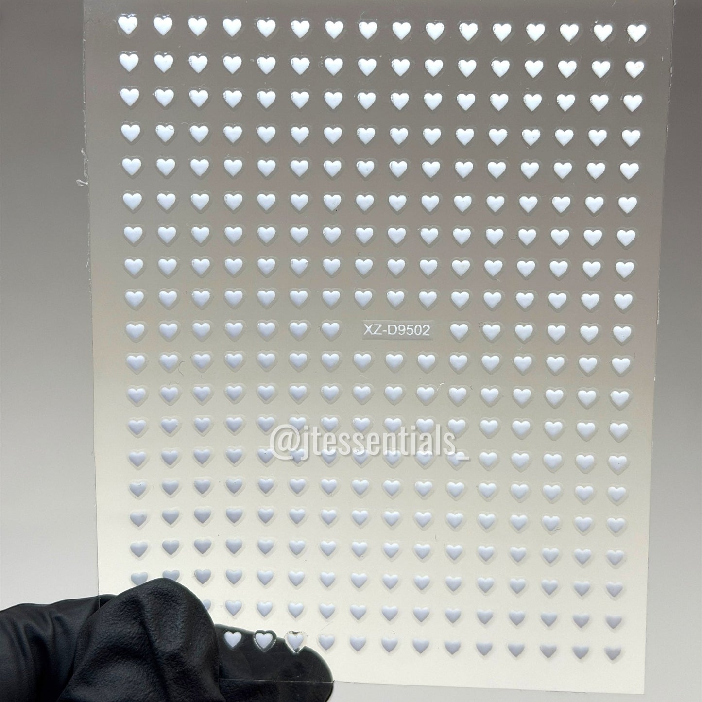 Mini Heart Nail Art Stickers | Flat Valentine Decals - JTessentials