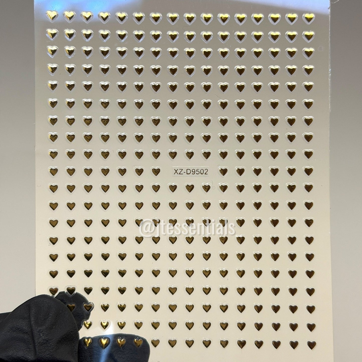 Mini Heart Nail Art Stickers | Flat Valentine Decals - JTessentials