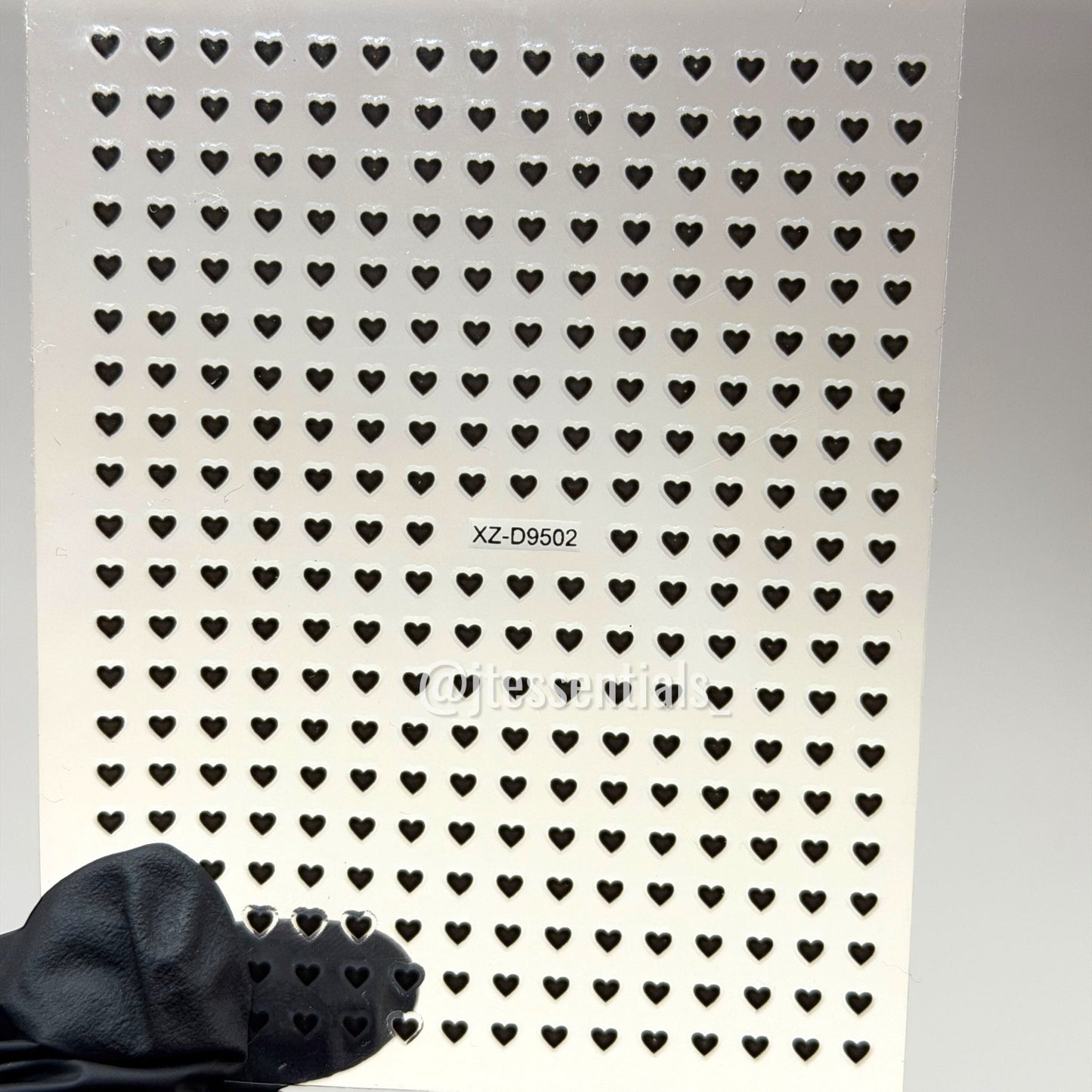 Mini Heart Nail Art Stickers | Flat Valentine Decals - JTessentials