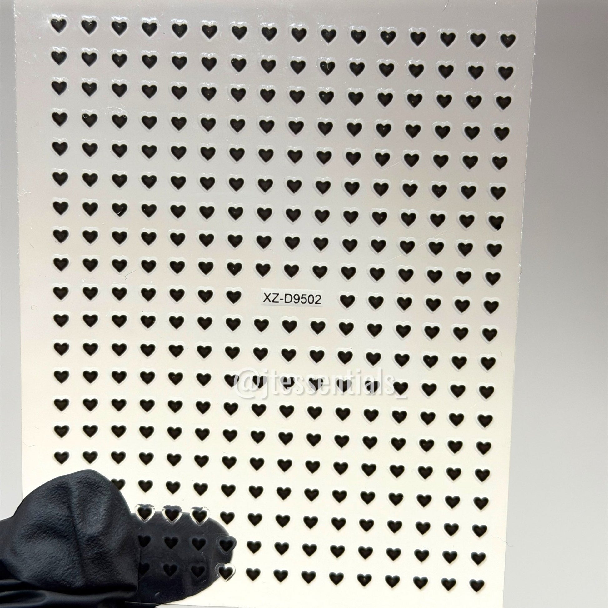 Mini Heart Nail Art Stickers | Flat Valentine Decals - JTessentials