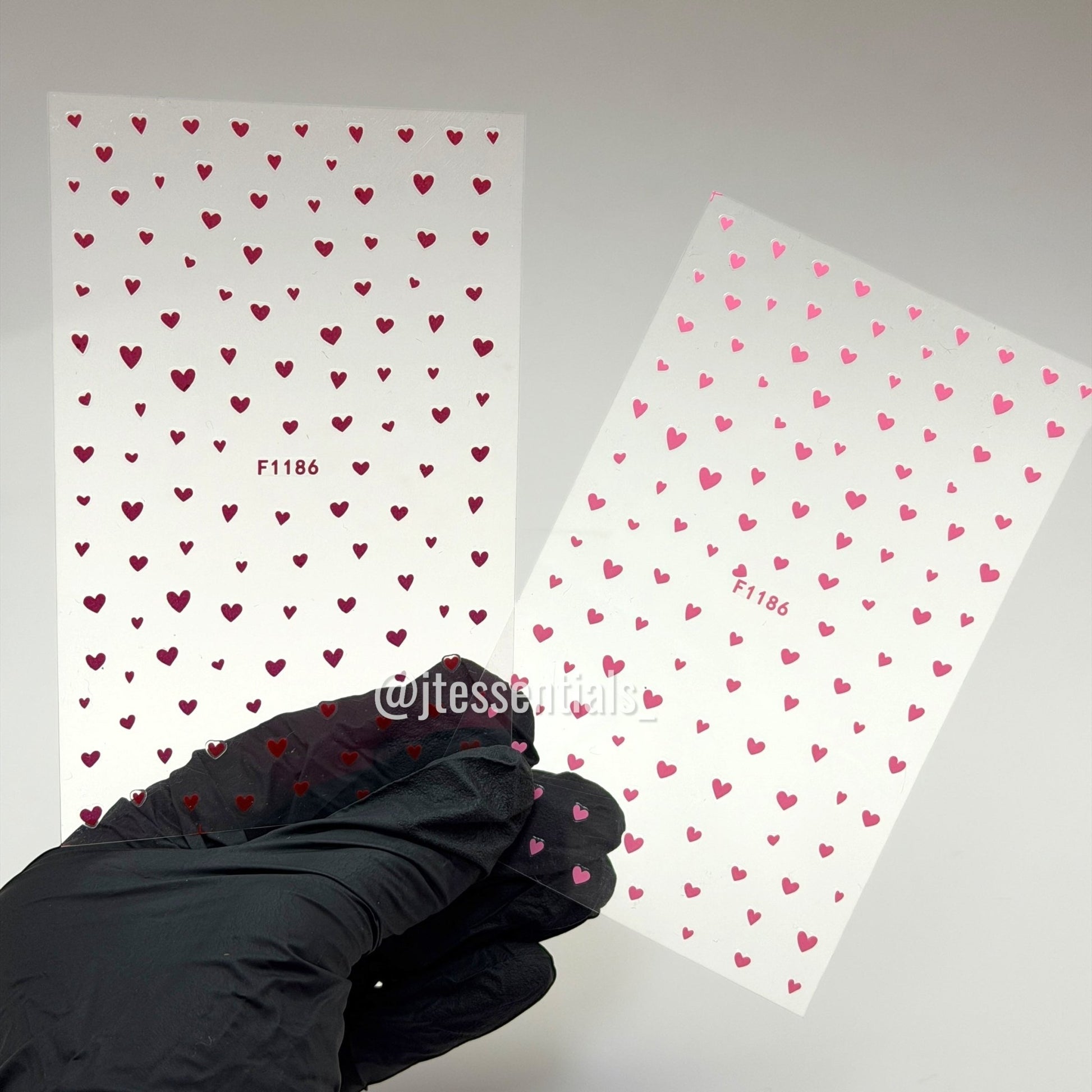 Mini Heart Nail Stickers | Multicolor Valentine Nails - JTessentials