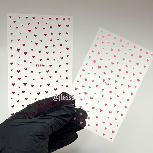 Mini Heart Nail Stickers | Multicolor Valentine Nails - JTessentials