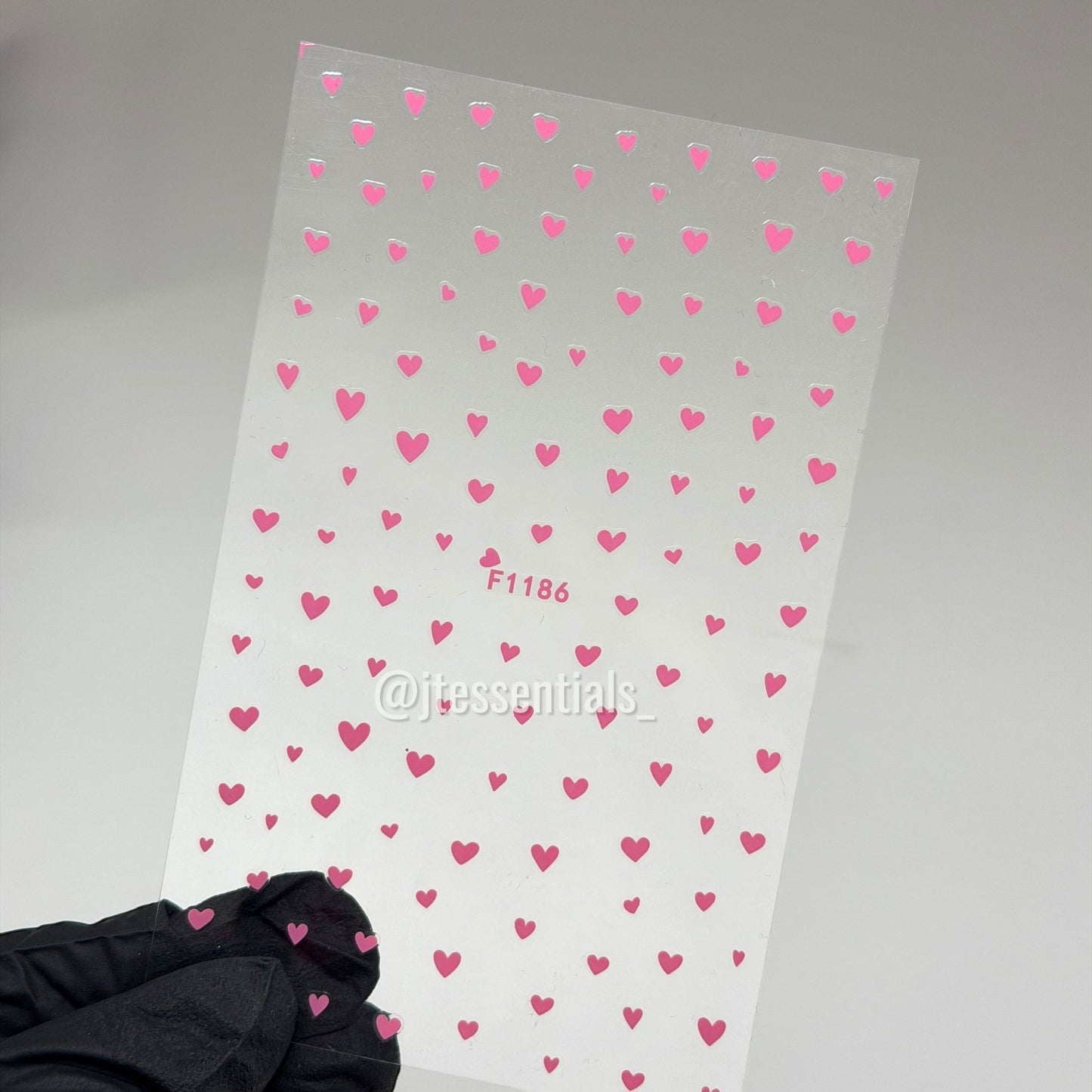 Mini Heart Nail Stickers | Multicolor Valentine Nails - JTessentials