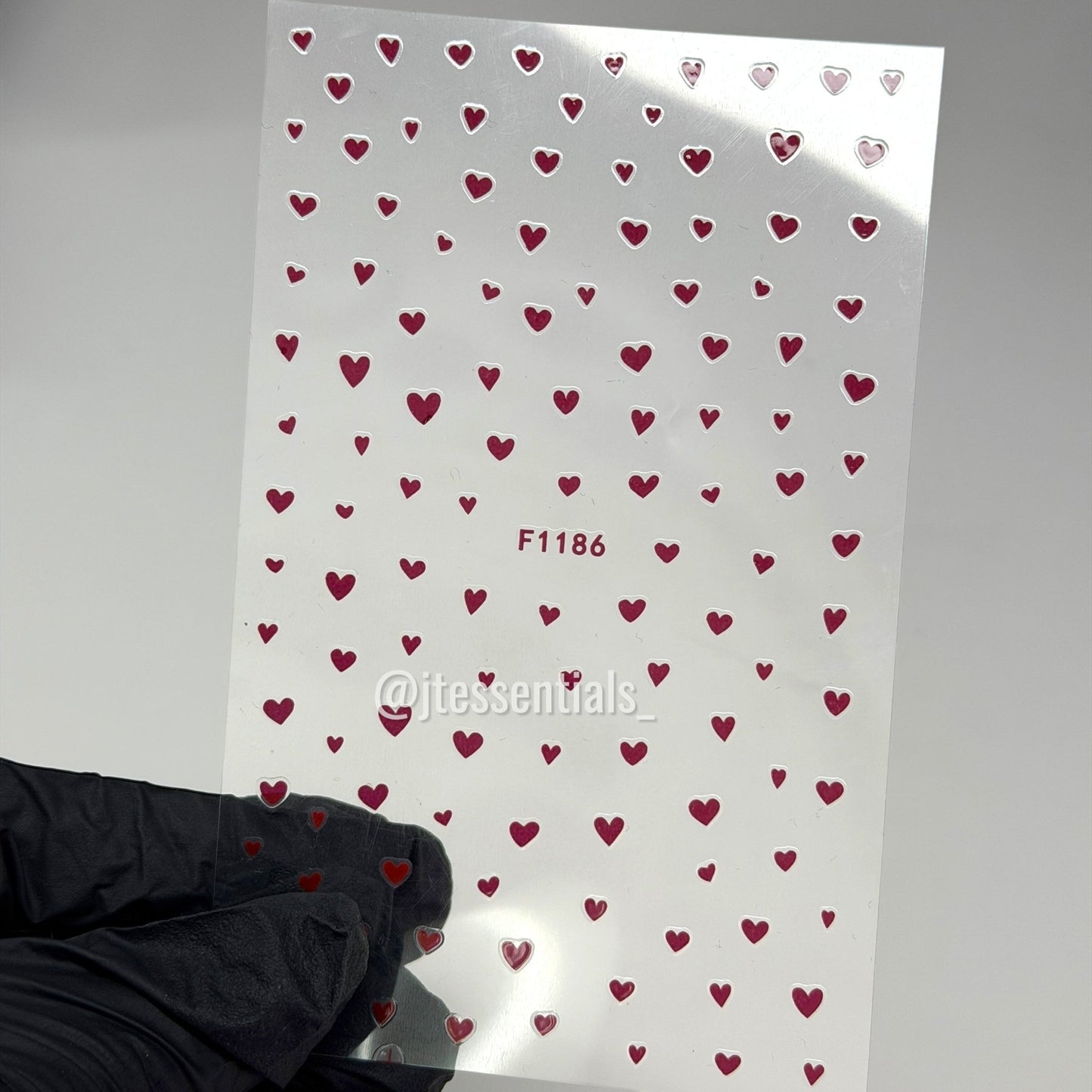 Mini Heart Nail Stickers | Multicolor Valentine Nails - JTessentials