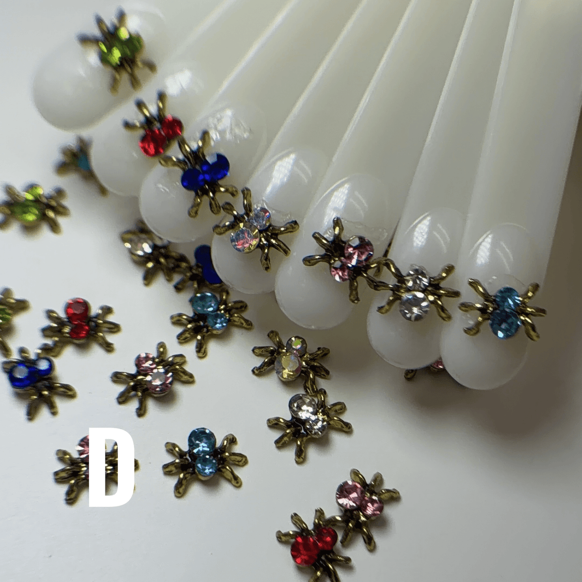Mini spider nail charms - JTessentials
