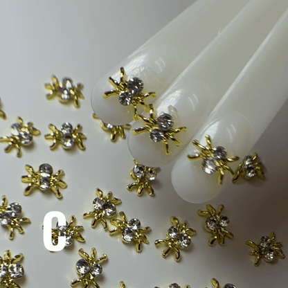 Mini spider nail charms - JTessentials