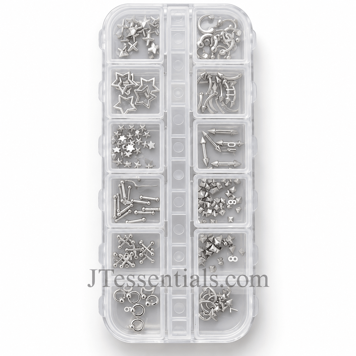 Mixed Metal/Punk Nail Art Charms – 12 Grit Box - JTessentials