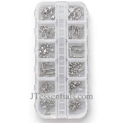 Mixed Metal/Punk Nail Art Charms – 12 Grit Box - JTessentials