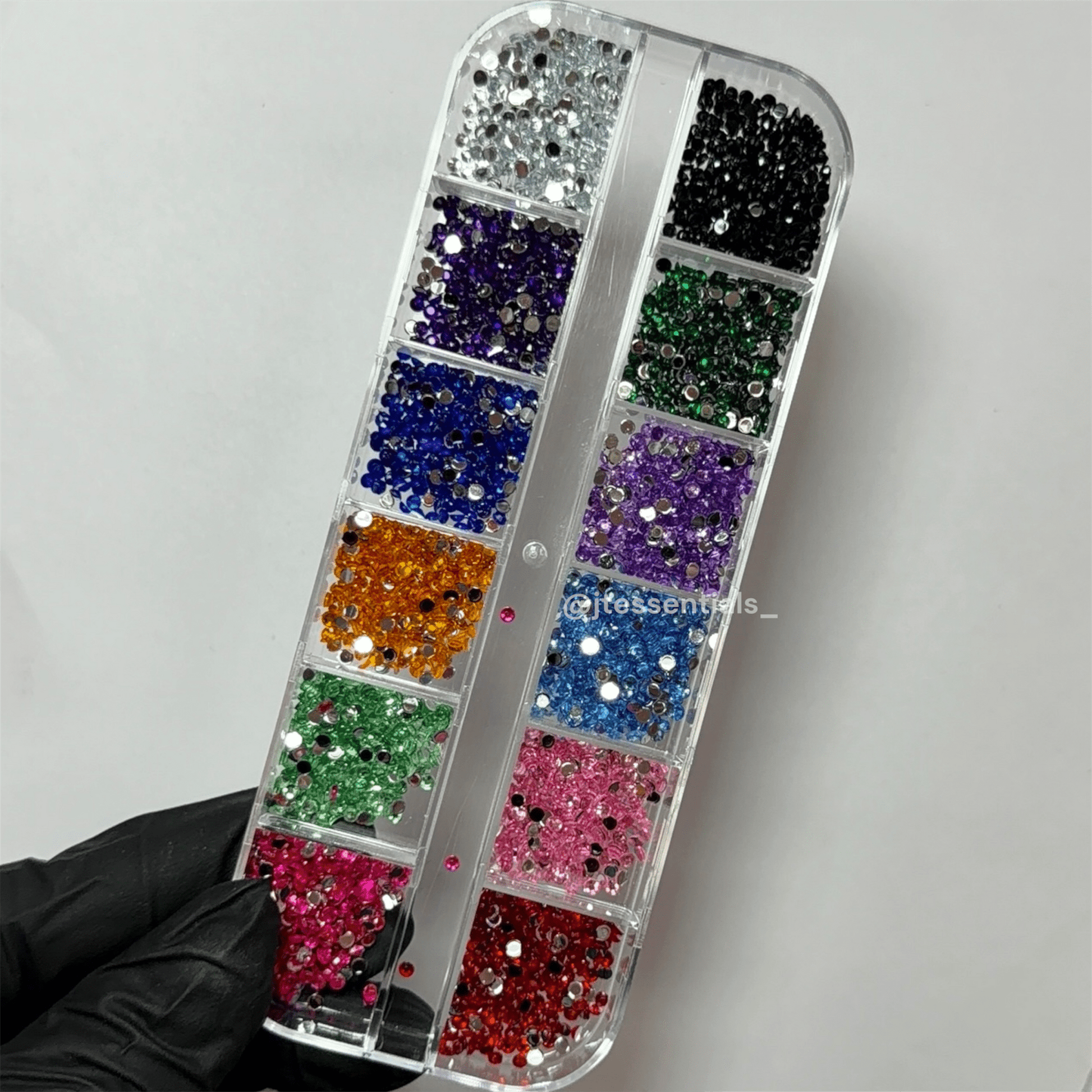 Multicolor Rhinestone Box - 12 grit - JTessentials