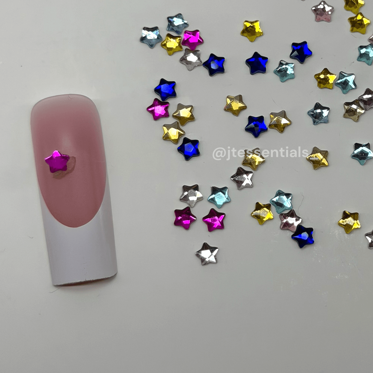 Multicolor Star Rhinestone Nail Charms – Nail Gems - JTessentials