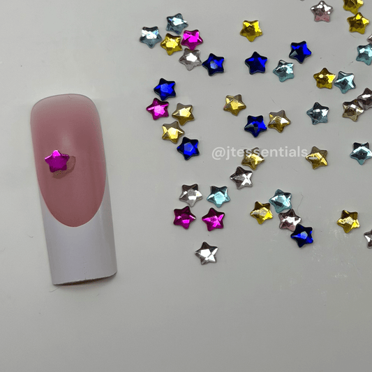 Multicolor Star Rhinestone Nail Charms – Nail Gems - JTessentials