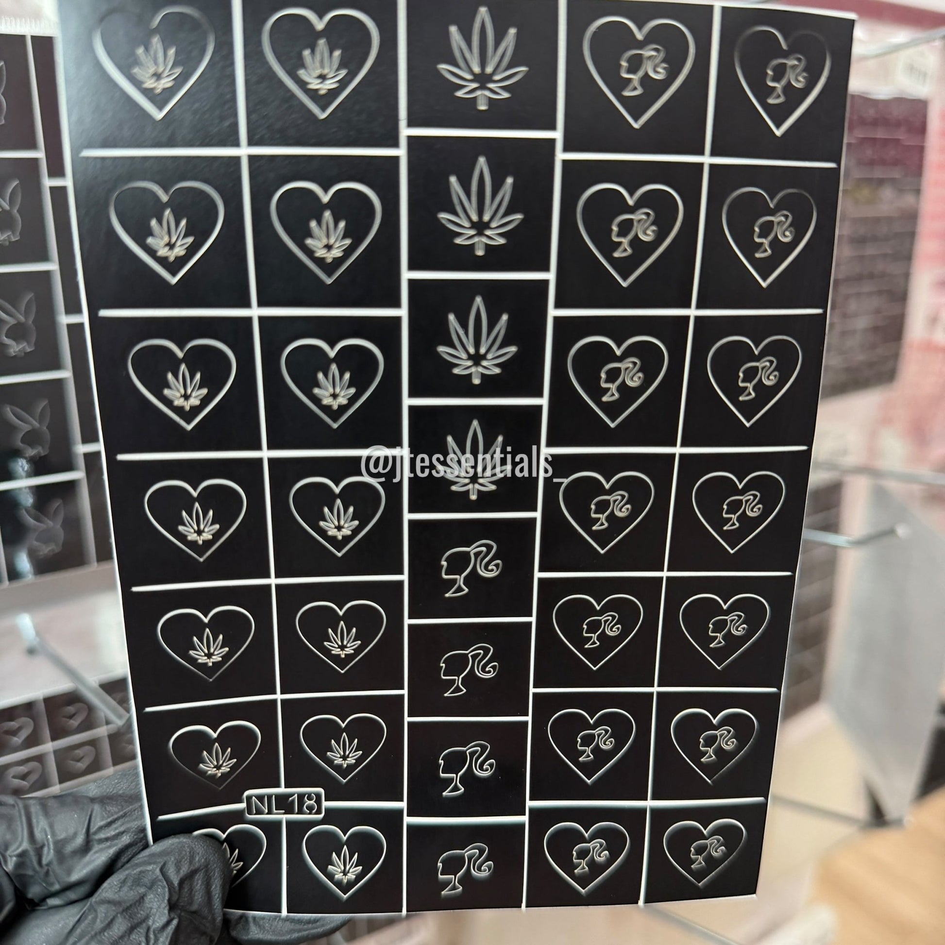 Nail Airbrush Stencil Sheets – Fine Detail Nail Art Templates - JTessentials