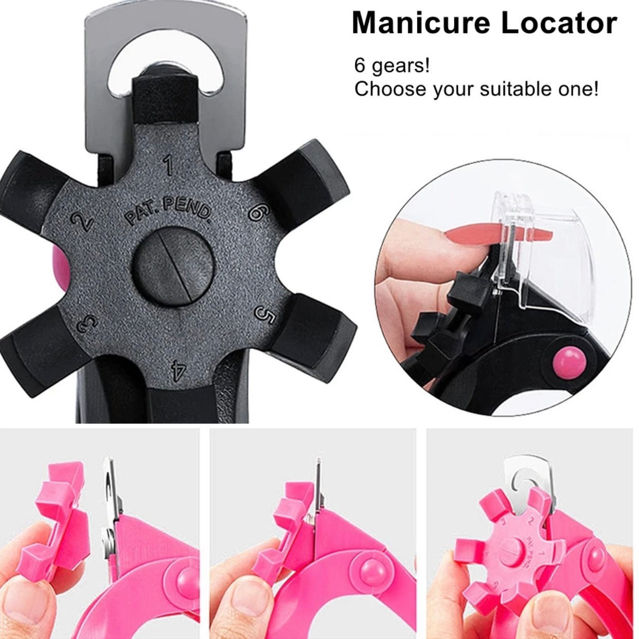 Nail Dial Clipper Nail Tips Edge Cutter For Acrylic False Nails - JTessentials