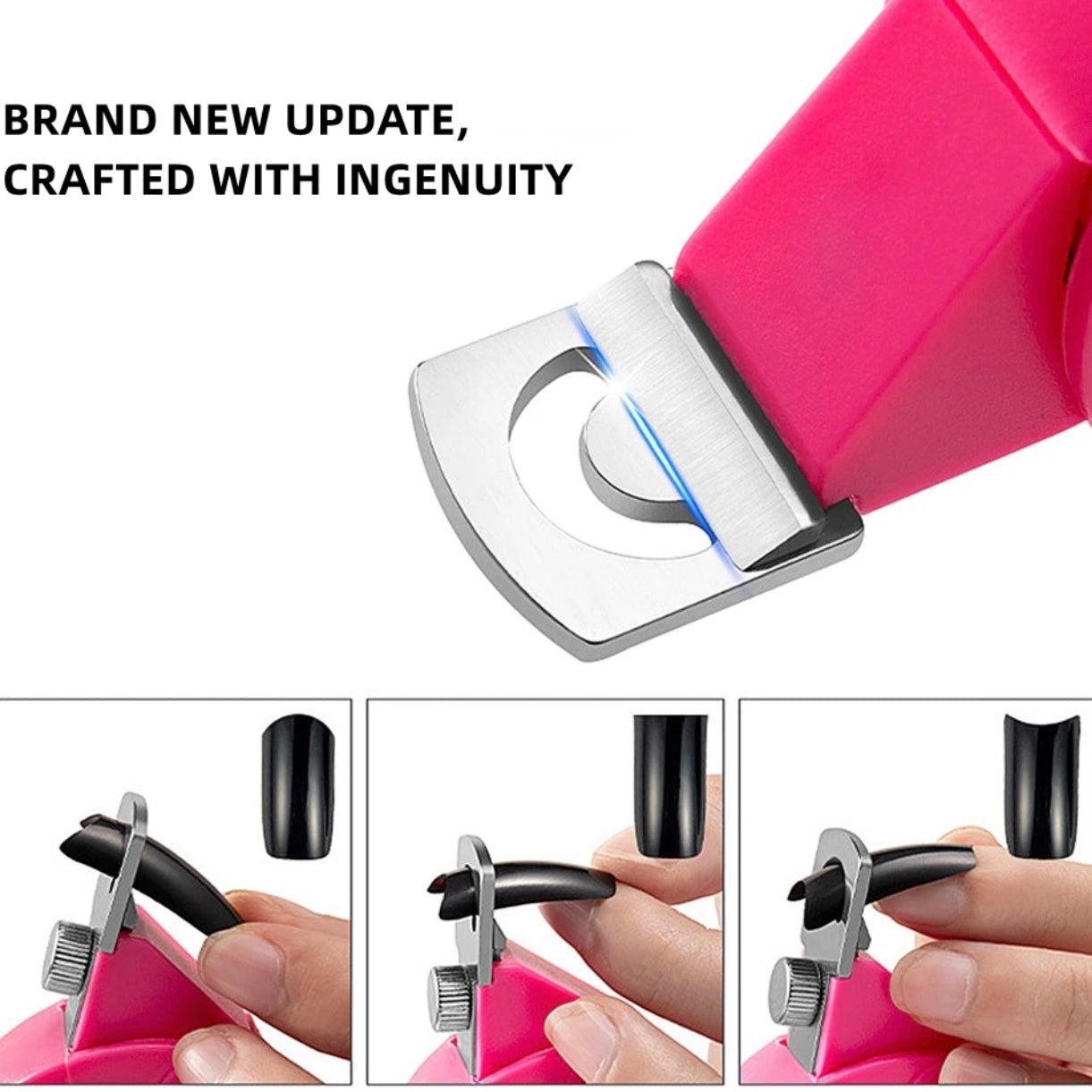 Nail Dial Clipper Nail Tips Edge Cutter For Acrylic False Nails - JTessentials