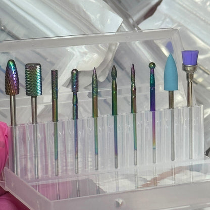 Nail Drill Bit Set – 10 - Piece Professional Kit - JTessentials