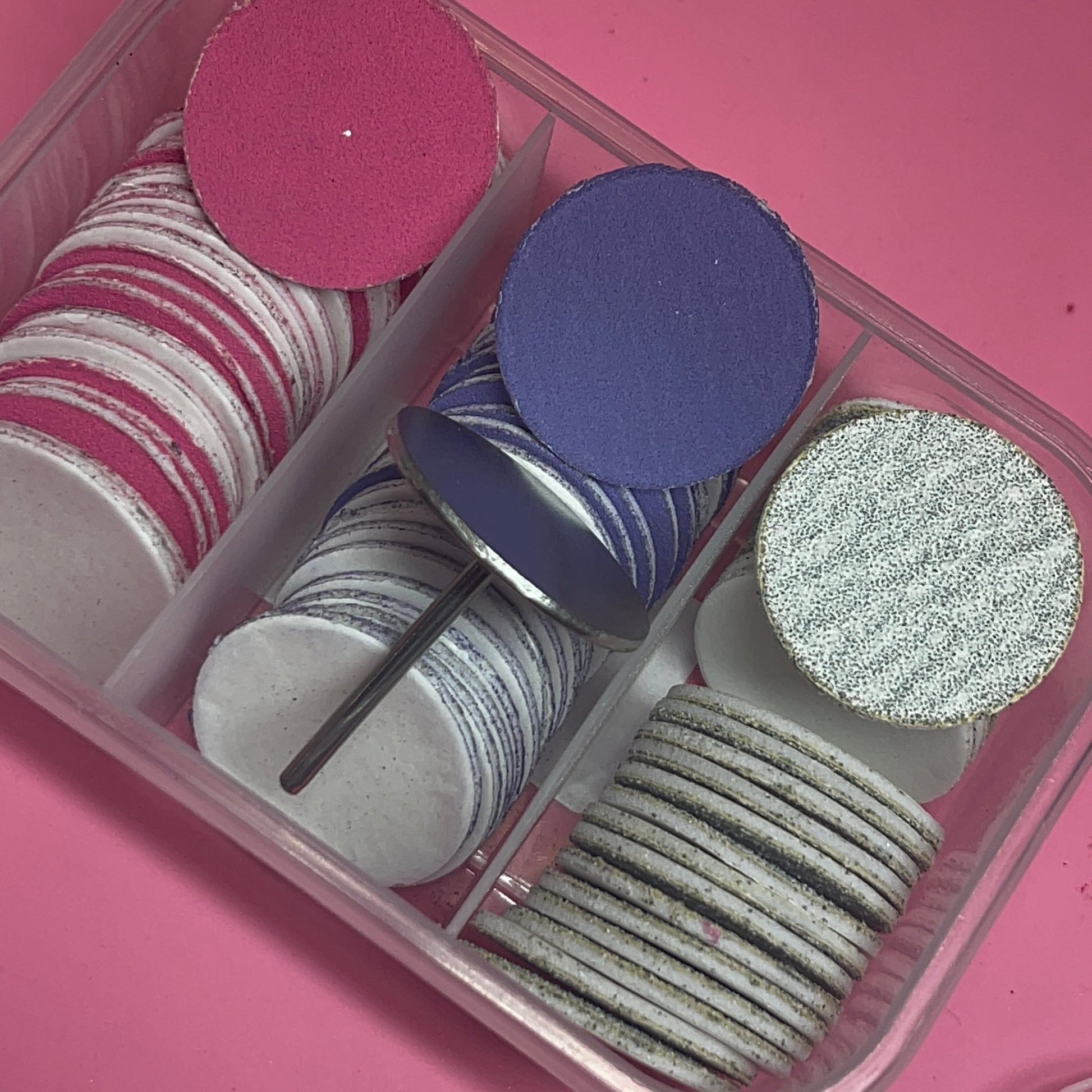 Nail Drill Paper Disc & Metal Bit Box – 80, 150 & 240 Grit Replacement Discs - JTessentials
