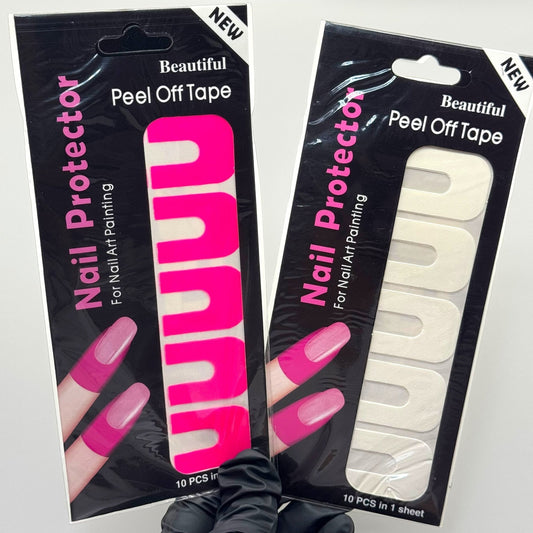 Nail Protector Peel Off Tape – 10 Pcs for Easy Nail Art - JTessentials