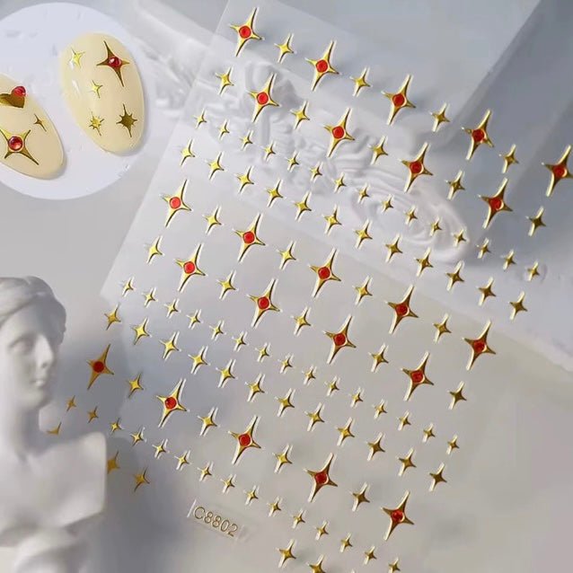 Nail sticker- gold designs - JTessentials