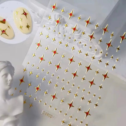 Nail sticker- gold designs - JTessentials