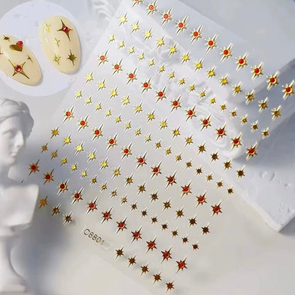 Nail sticker- gold designs - JTessentials