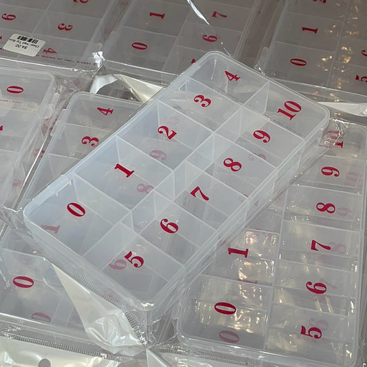 Nail tip Box - nail tips storage - JTessentials