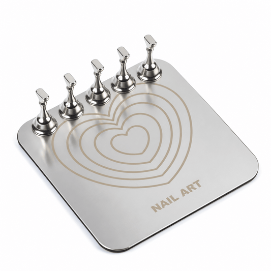 Nail Tip Practice & Display Stand – Plate with 5 Holders - JTessentials