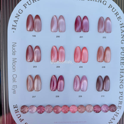 NUDE MOON Cat Eye Gel – 12 Colors Collection Hang - JTessentials
