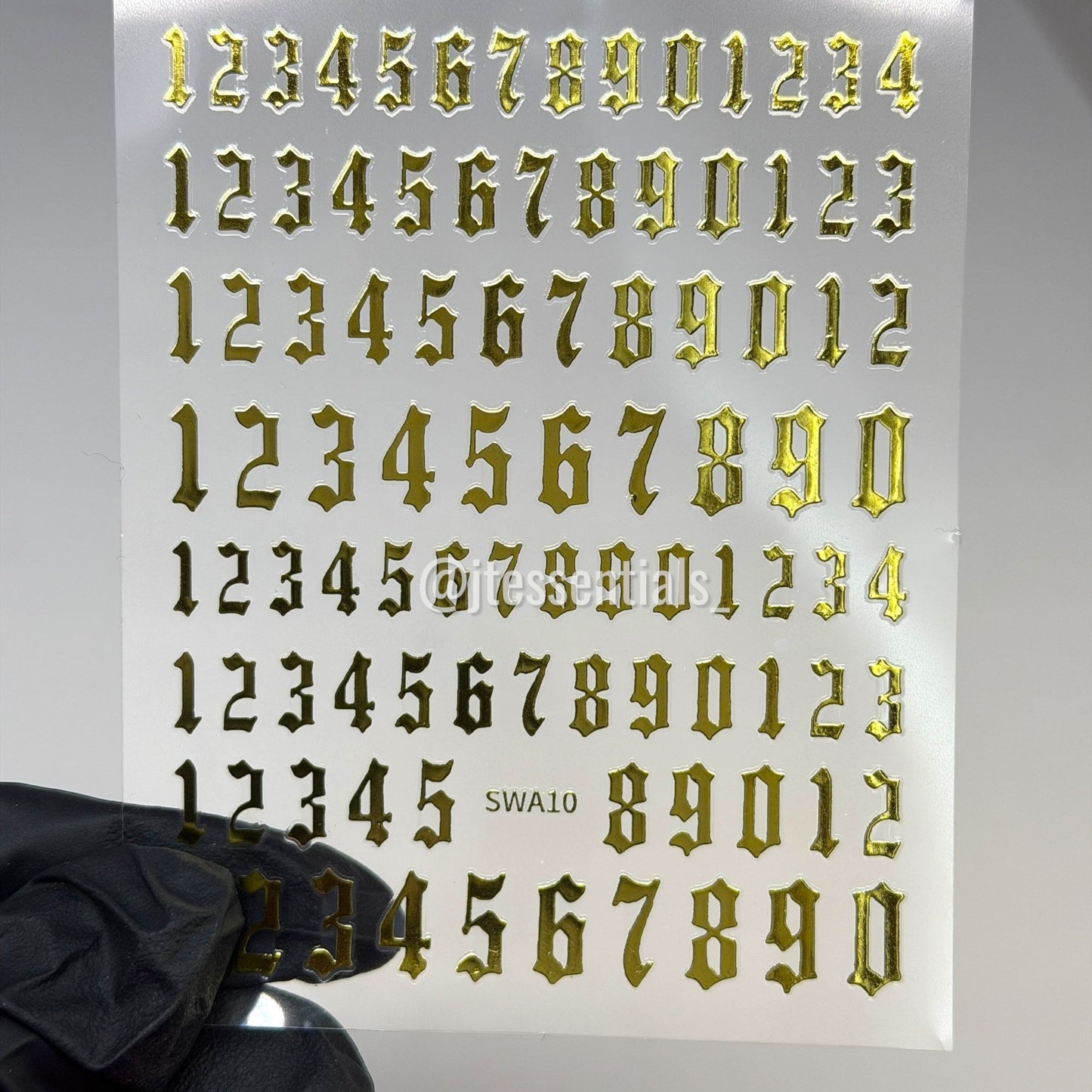 Number Set 0–9 Art Stickers|SWA10 - JTessentials