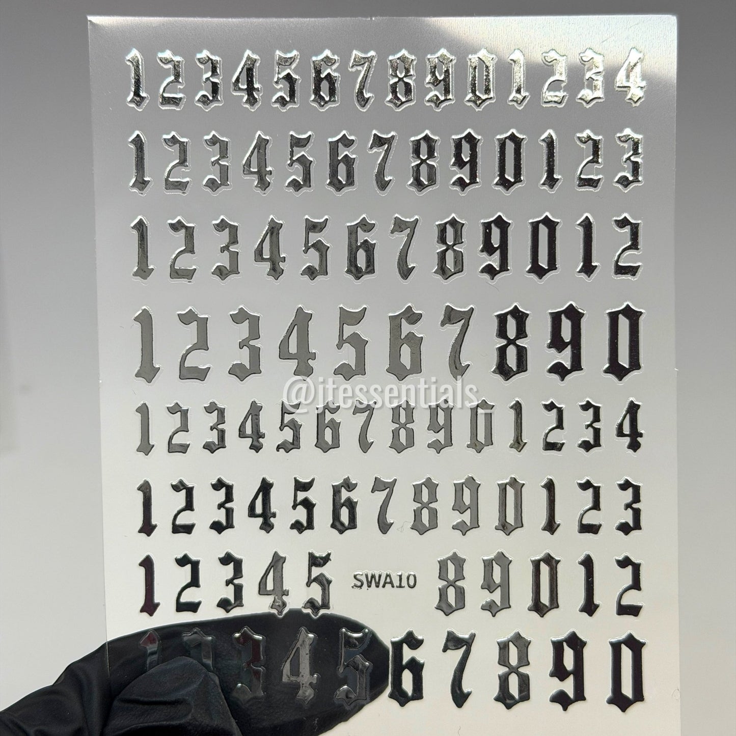 Number Set 0–9 Art Stickers|SWA10 - JTessentials