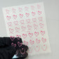 Outline Heart Nail Stickers - SWA65 - JTessentials