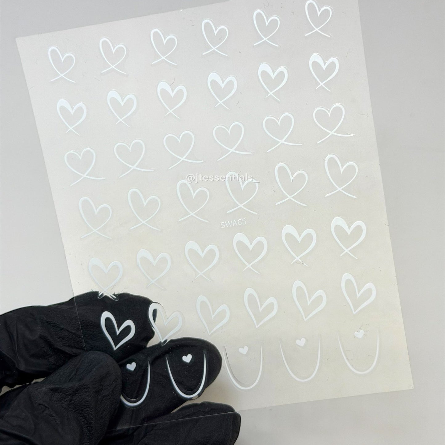 Outline Heart Nail Stickers - SWA65 - JTessentials