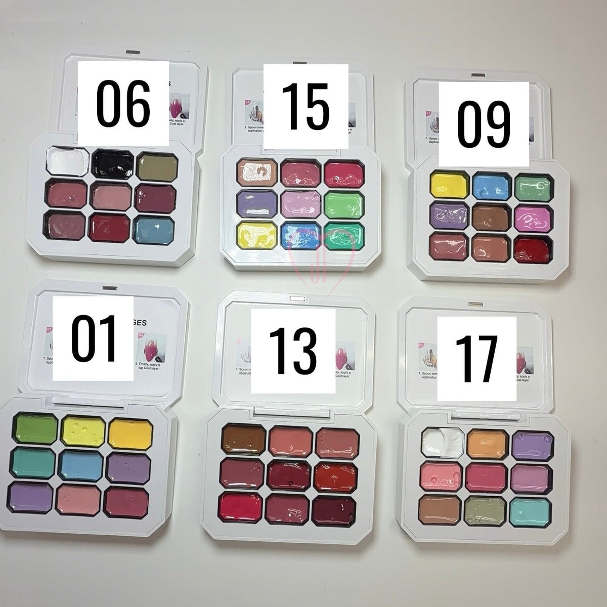 Pat Pat Gel Palette – 9 Color Creamy Nail Art Painting Gel - JTessentials