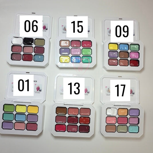 Pat Pat Gel Palette – 9 Color Creamy Nail Art Painting Gel - JTessentials