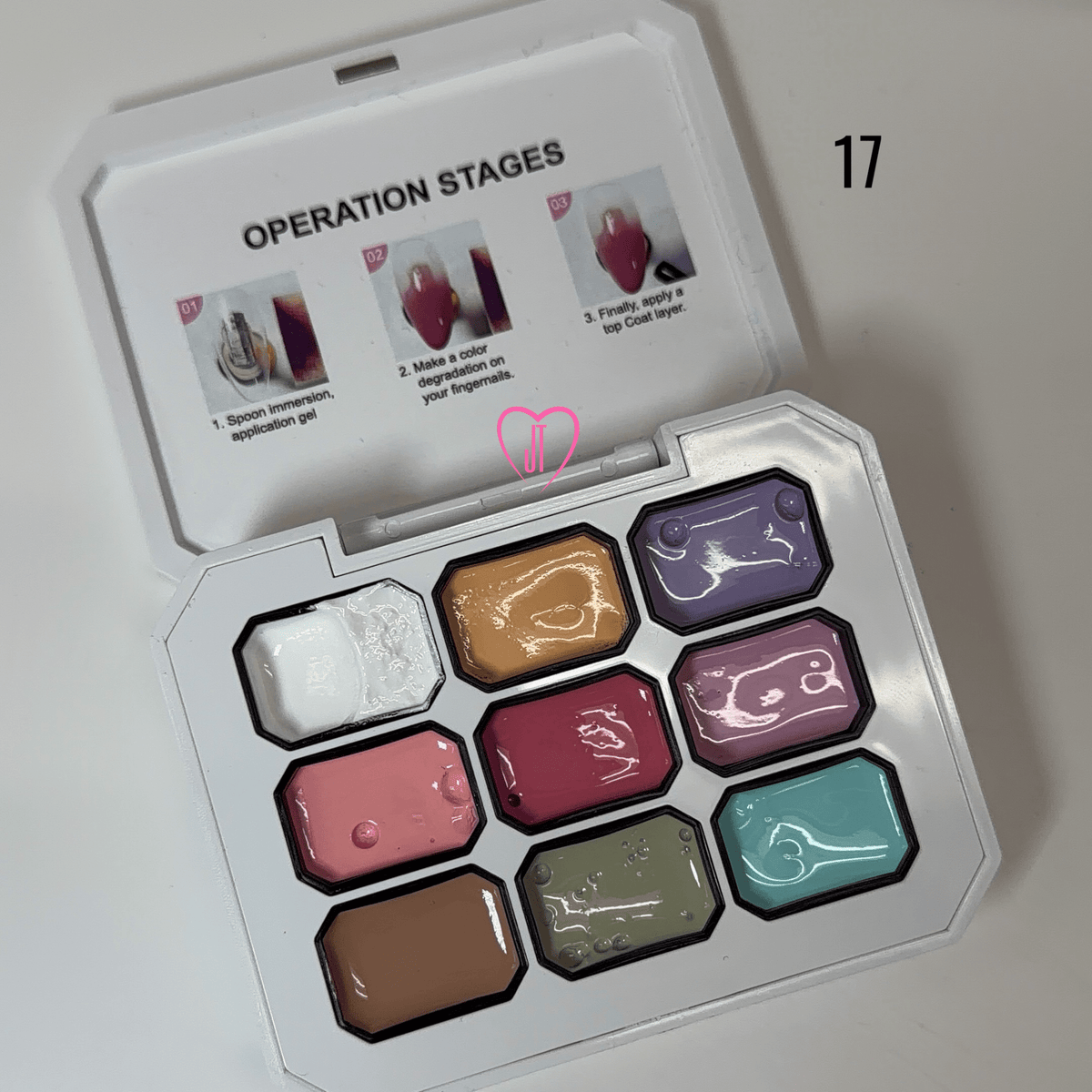 Pat Pat Gel Palette – 9 Color Creamy Nail Art Painting Gel - JTessentials