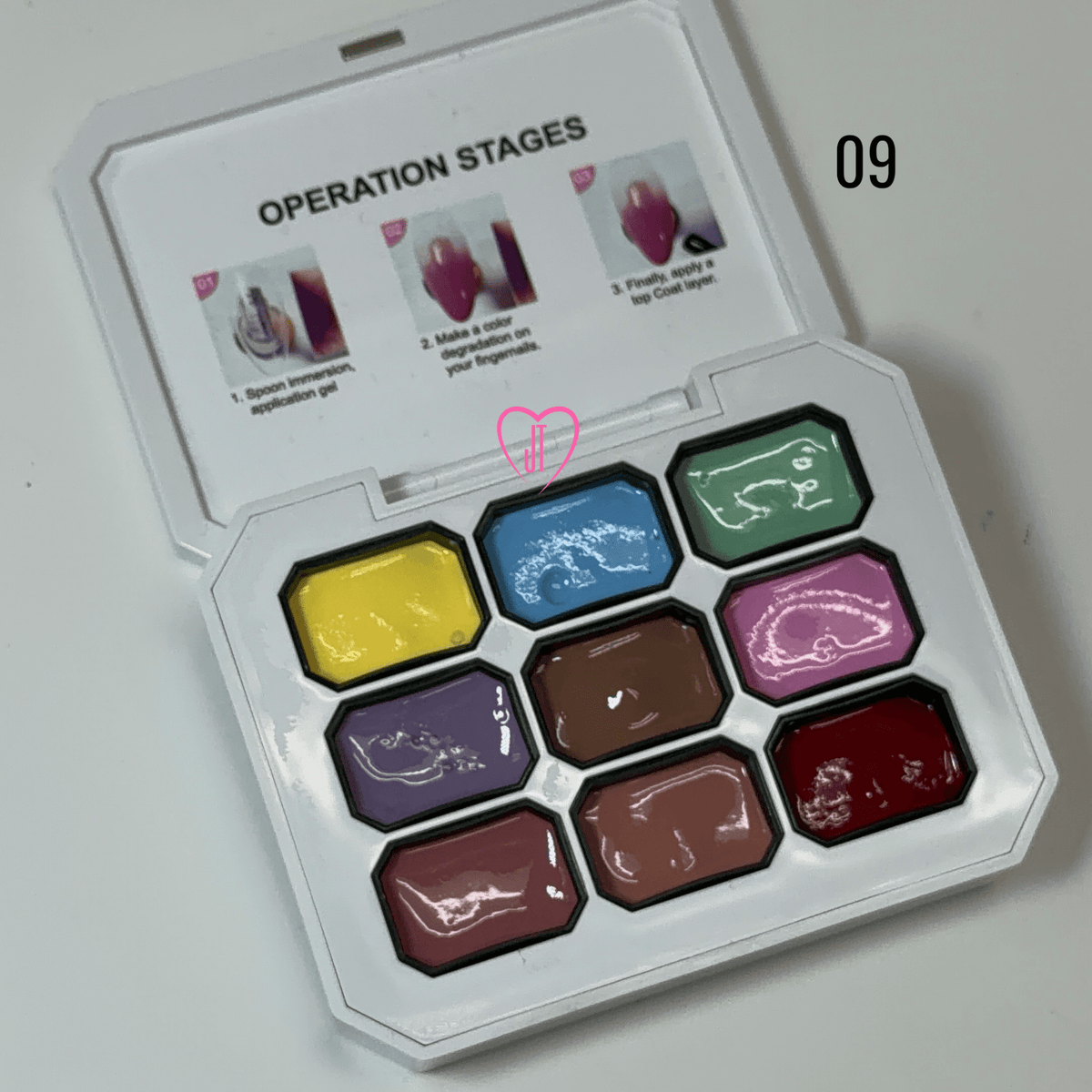 Pat Pat Gel Palette – 9 Color Creamy Nail Art Painting Gel - JTessentials