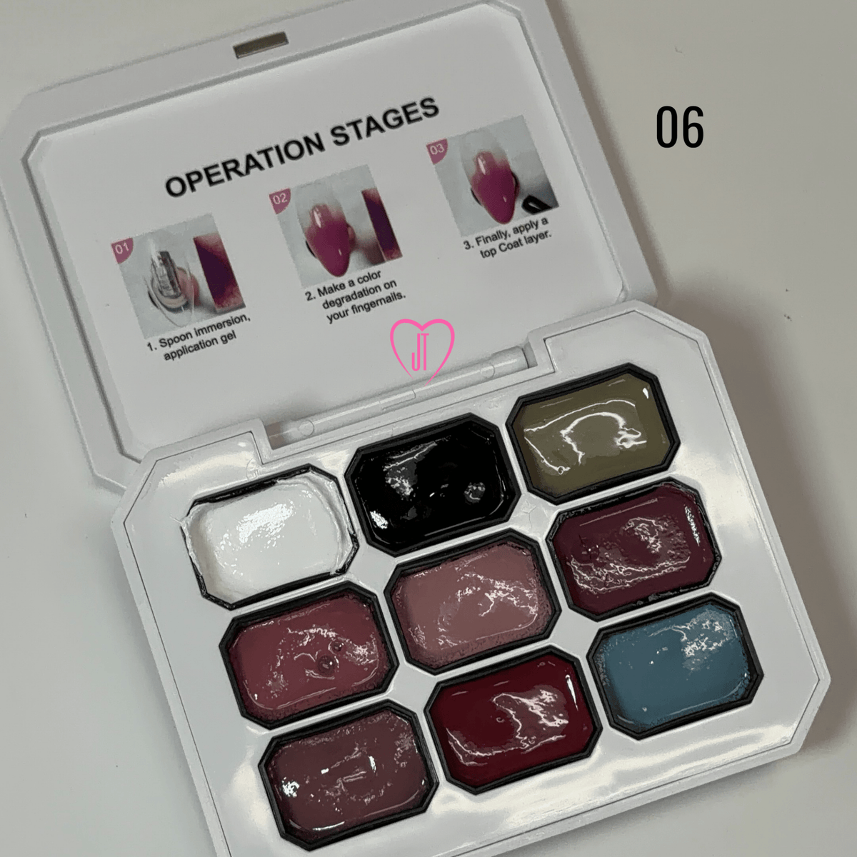 Pat Pat Gel Palette – 9 Color Creamy Nail Art Painting Gel - JTessentials